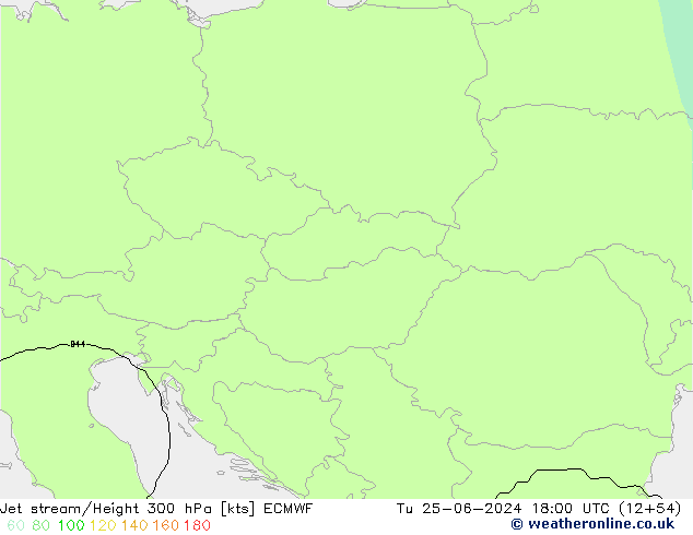 Courant-jet ECMWF mar 25.06.2024 18 UTC