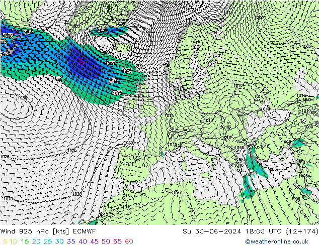  925 hPa ECMWF  30.06.2024 18 UTC