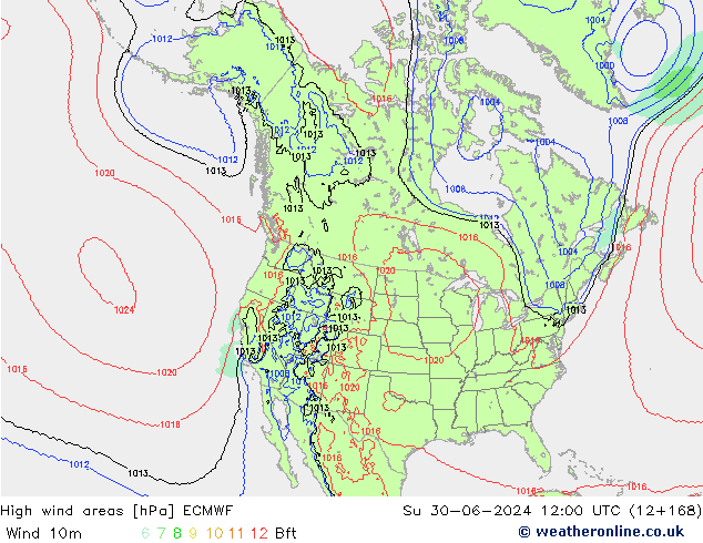 Sturmfelder ECMWF So 30.06.2024 12 UTC