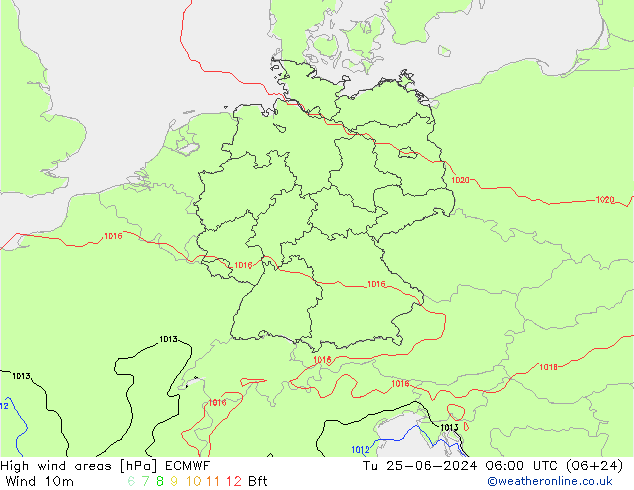 High wind areas ECMWF mar 25.06.2024 06 UTC