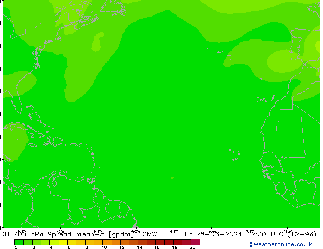 RV 700 hPa Spread ECMWF vr 28.06.2024 12 UTC