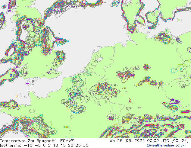     Spaghetti ECMWF  26.06.2024 00 UTC