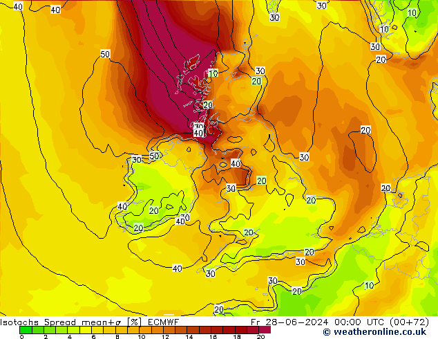 Isotachen Spread ECMWF vr 28.06.2024 00 UTC