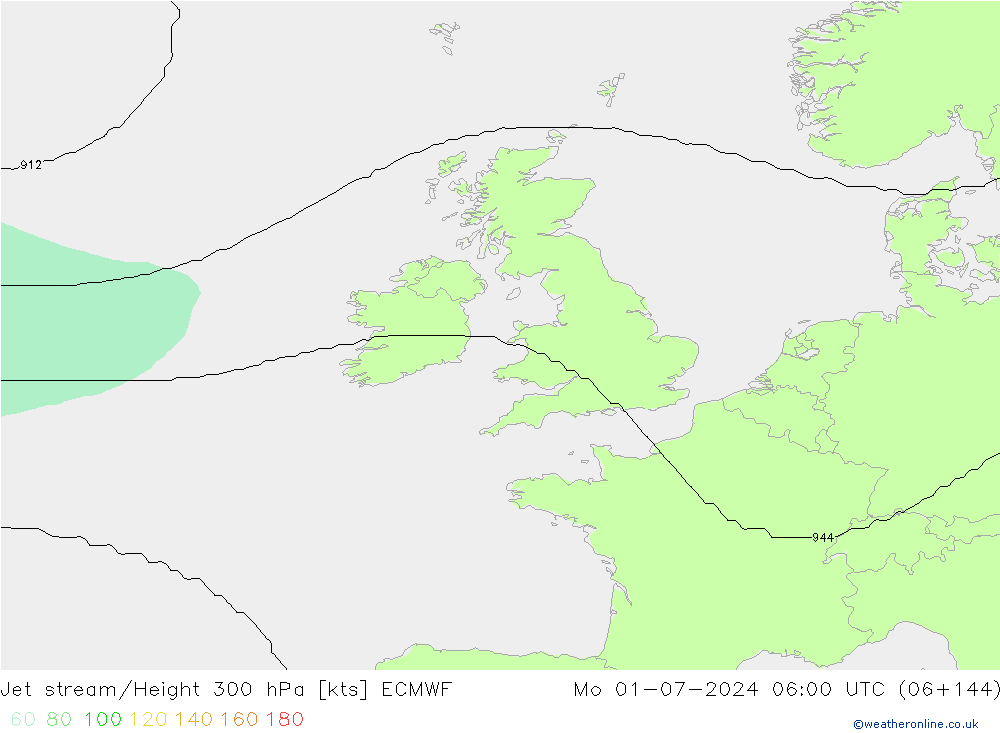 джет ECMWF пн 01.07.2024 06 UTC