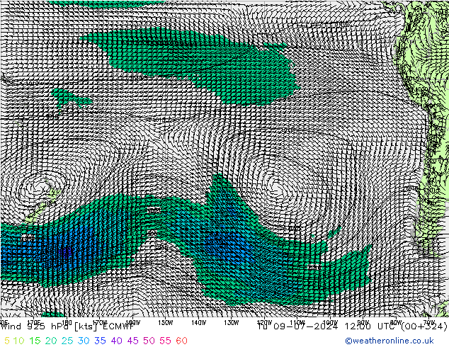  925 hPa ECMWF  09.07.2024 12 UTC