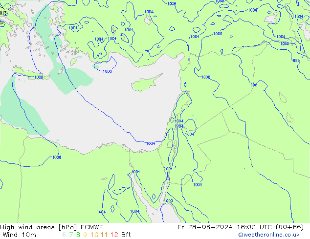 Windvelden ECMWF vr 28.06.2024 18 UTC