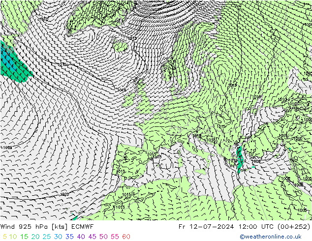 Wind 925 hPa ECMWF vr 12.07.2024 12 UTC