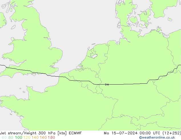 Straalstroom ECMWF ma 15.07.2024 00 UTC