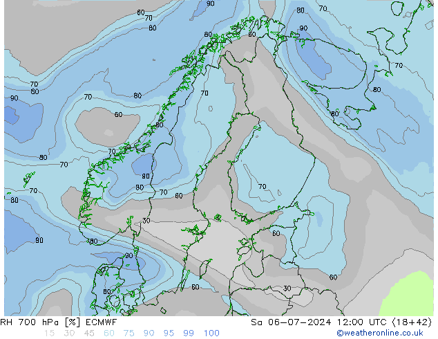 RV 700 hPa ECMWF za 06.07.2024 12 UTC