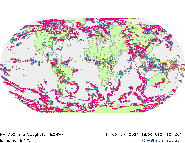 RV 700 hPa Spaghetti ECMWF vr 05.07.2024 18 UTC