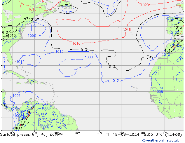 Yer basıncı ECMWF Per 19.09.2024 18 UTC