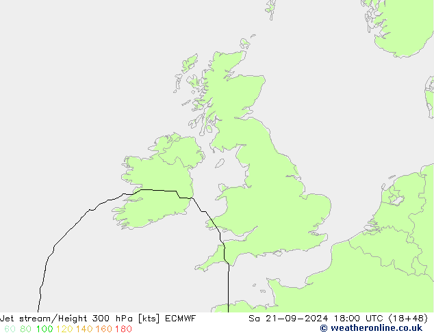 Courant-jet ECMWF sam 21.09.2024 18 UTC