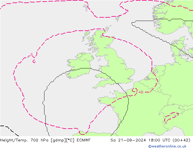 Height/Temp. 700 hPa ECMWF  21.09.2024 18 UTC