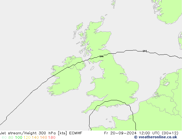 Courant-jet ECMWF ven 20.09.2024 12 UTC