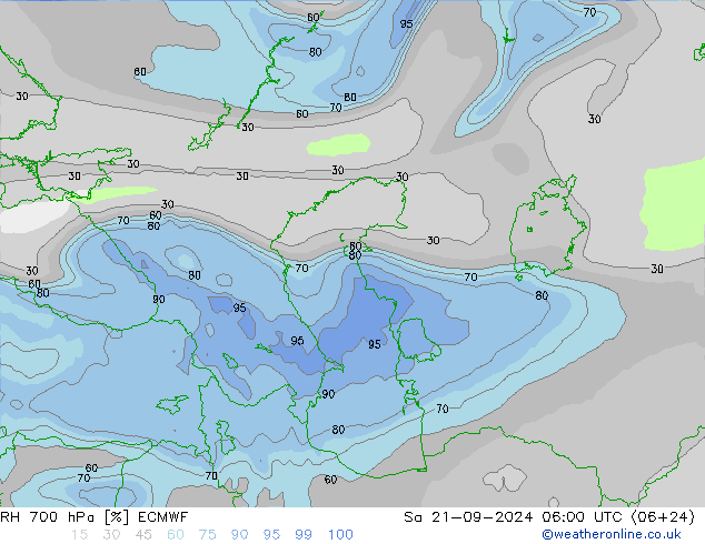 700 hPa Nispi Nem ECMWF Cts 21.09.2024 06 UTC