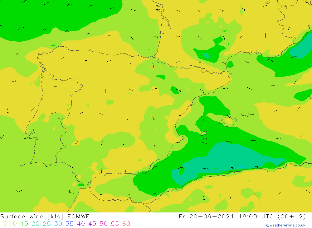  10 m ECMWF  20.09.2024 18 UTC