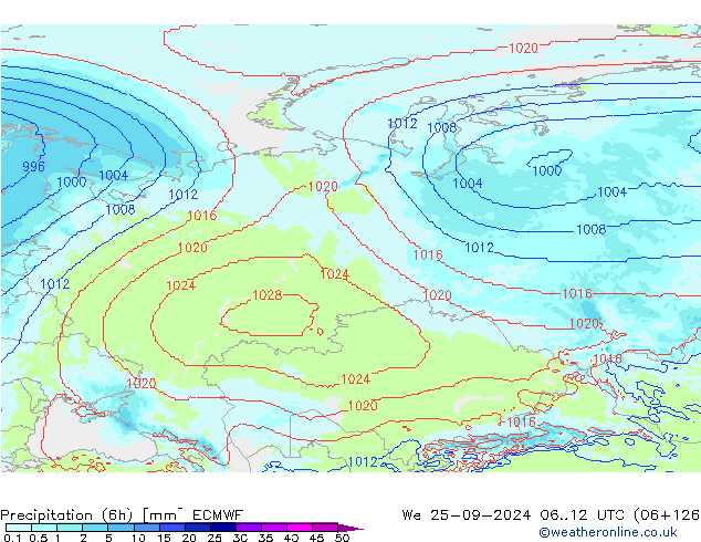  (6h) ECMWF  25.09.2024 12 UTC