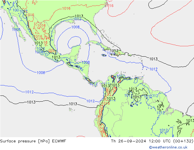 Bodendruck ECMWF Do 26.09.2024 12 UTC