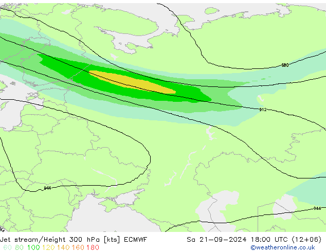 Jet Akımları ECMWF Cts 21.09.2024 18 UTC