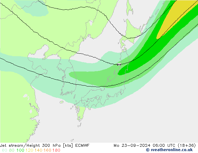 Polarjet ECMWF Mo 23.09.2024 06 UTC