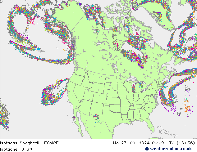 Isotachs Spaghetti ECMWF Seg 23.09.2024 06 UTC