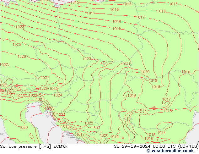 ciśnienie ECMWF nie. 29.09.2024 00 UTC