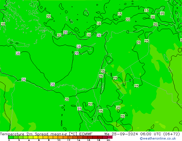     Spread ECMWF  25.09.2024 06 UTC