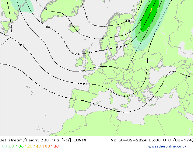 джет ECMWF пн 30.09.2024 06 UTC