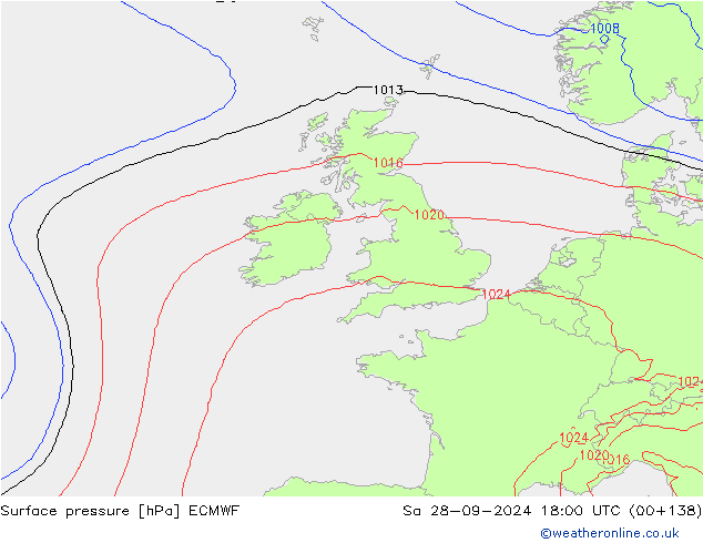 Yer basıncı ECMWF Cts 28.09.2024 18 UTC