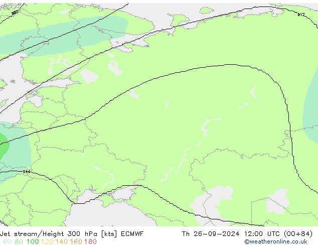 Jet Akımları ECMWF Per 26.09.2024 12 UTC