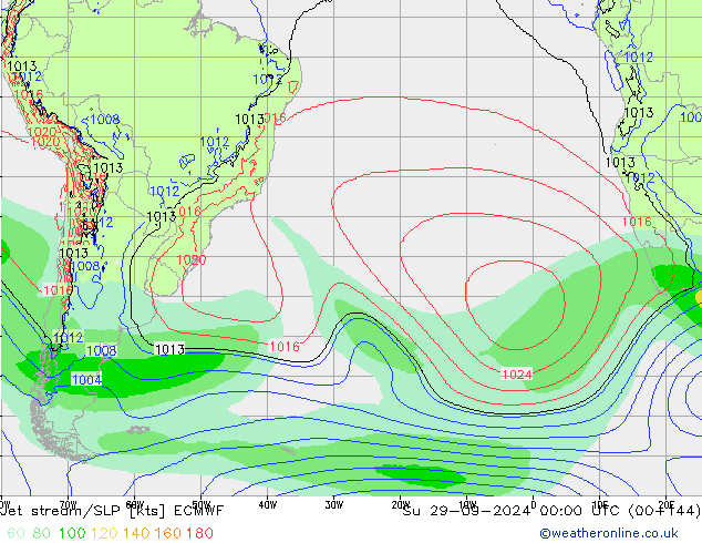 Jet stream/SLP ECMWF Ne 29.09.2024 00 UTC