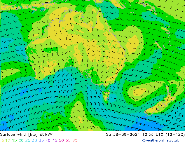  10 m ECMWF  28.09.2024 12 UTC