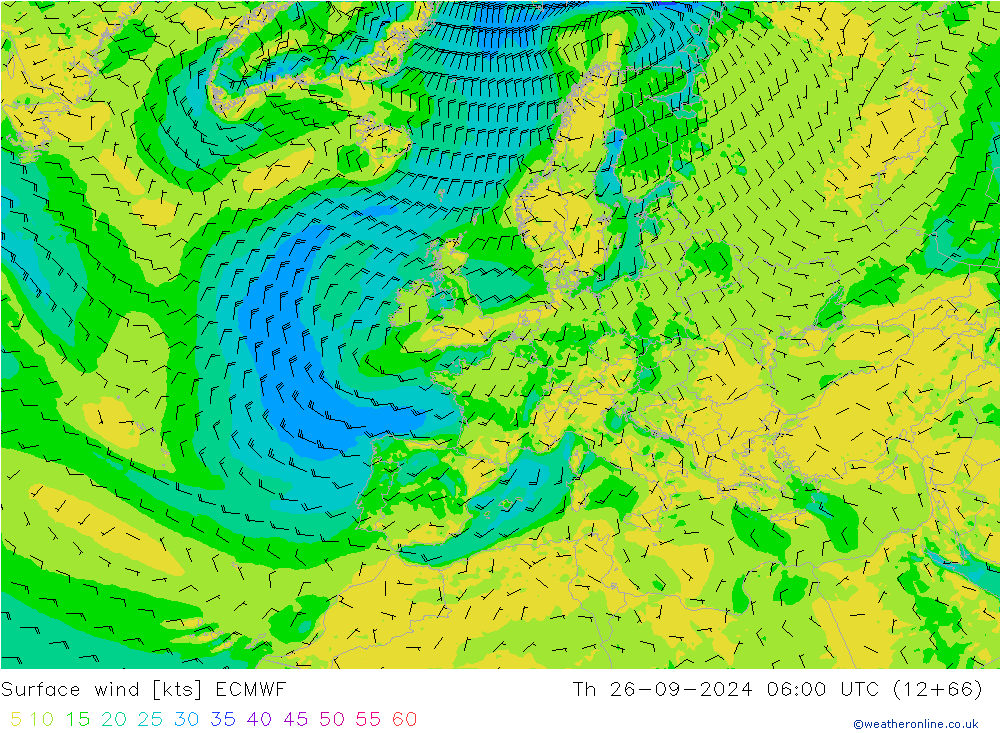  10 m ECMWF  26.09.2024 06 UTC