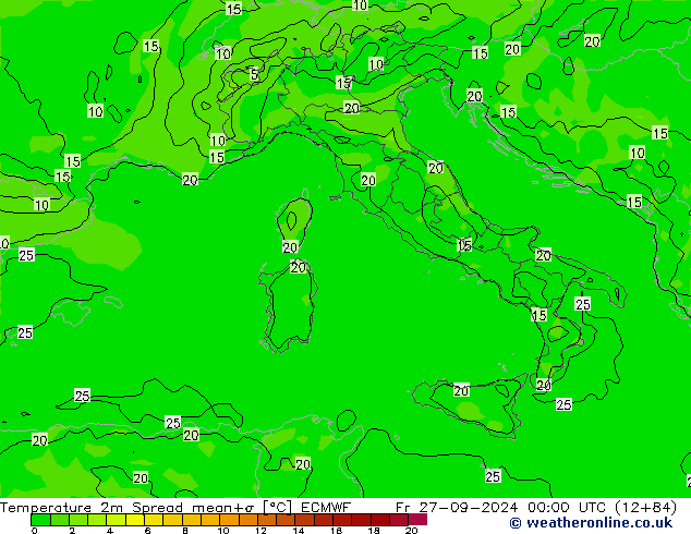     Spread ECMWF  27.09.2024 00 UTC