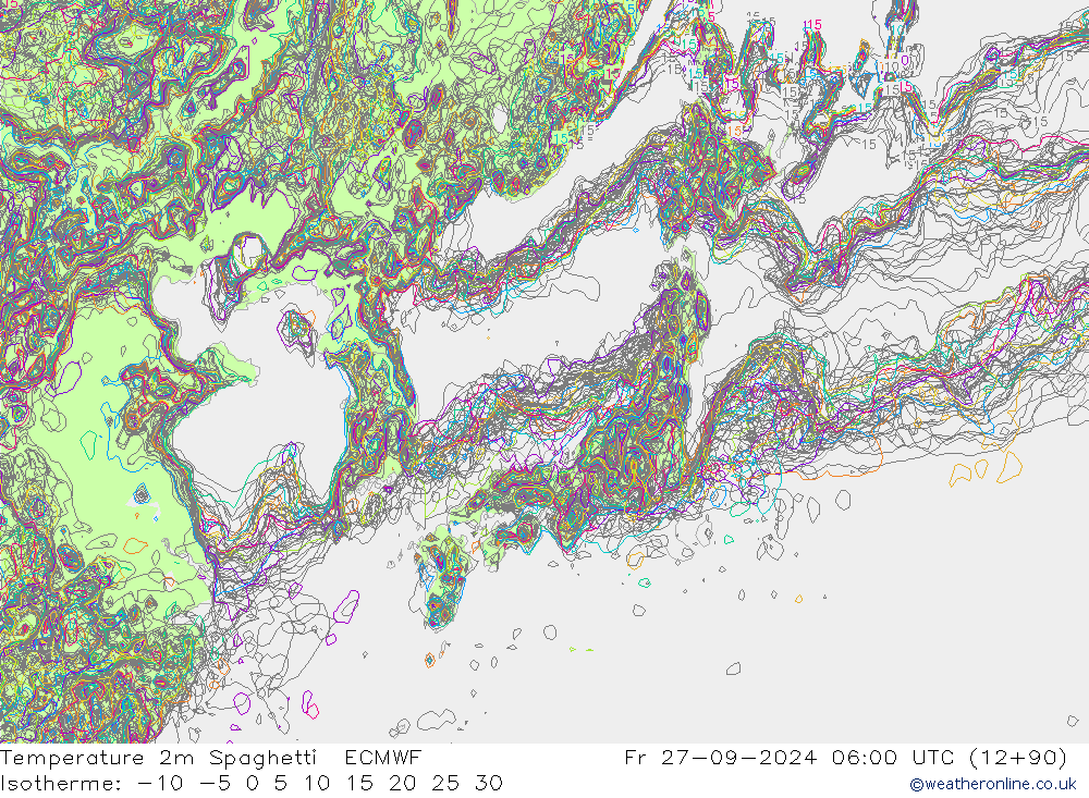     Spaghetti ECMWF  27.09.2024 06 UTC