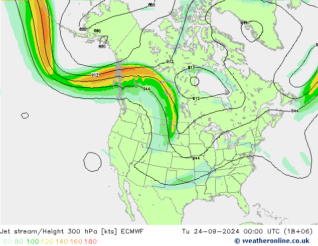 джет ECMWF вт 24.09.2024 00 UTC