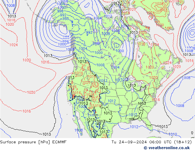 Luchtdruk (Grond) ECMWF di 24.09.2024 06 UTC