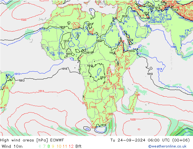 High wind areas ECMWF mar 24.09.2024 06 UTC