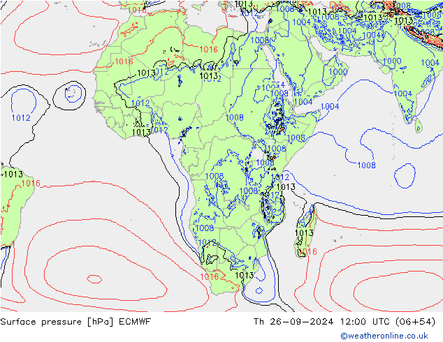 pression de l'air ECMWF jeu 26.09.2024 12 UTC