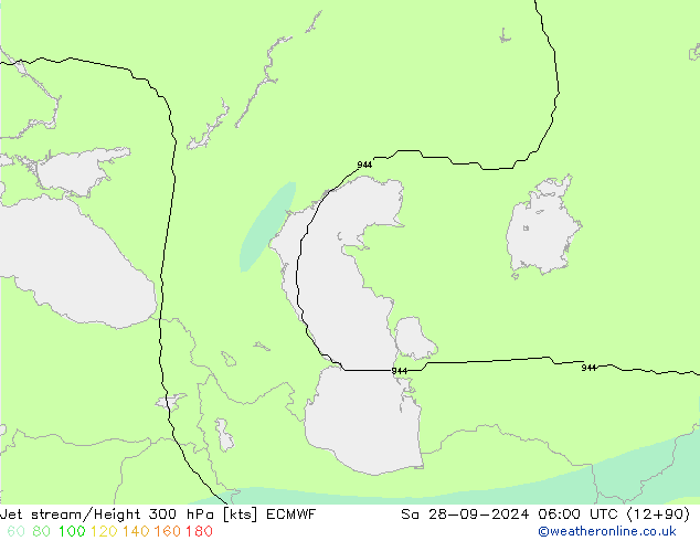 джет ECMWF сб 28.09.2024 06 UTC