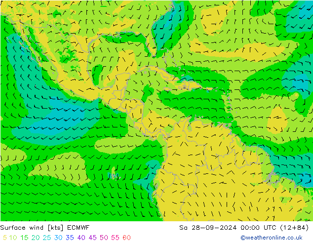 Bodenwind ECMWF Sa 28.09.2024 00 UTC