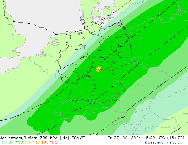 Jet Akımları ECMWF Cu 27.09.2024 18 UTC