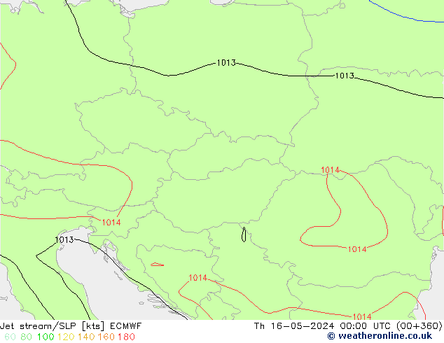 Polarjet/Bodendruck ECMWF Do 16.05.2024 00 UTC