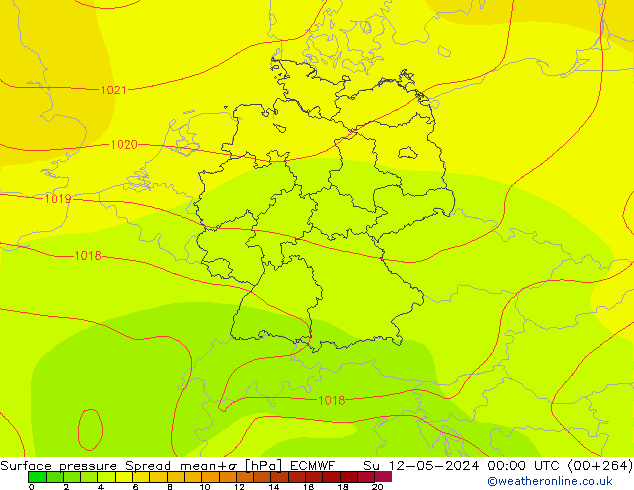     Spread ECMWF  12.05.2024 00 UTC