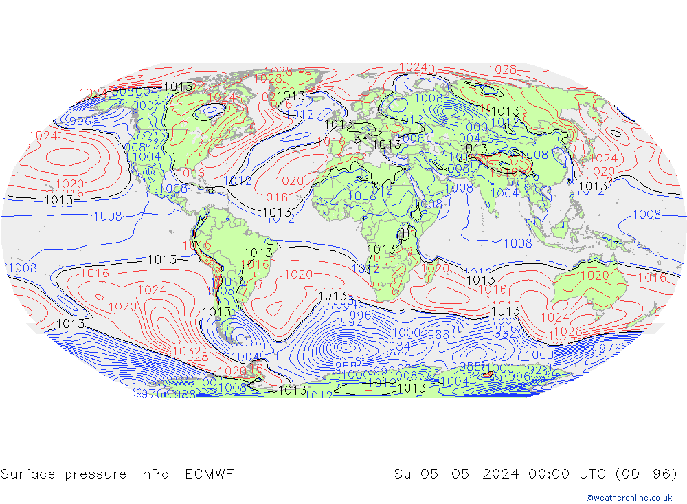 Bodendruck ECMWF So 05.05.2024 00 UTC