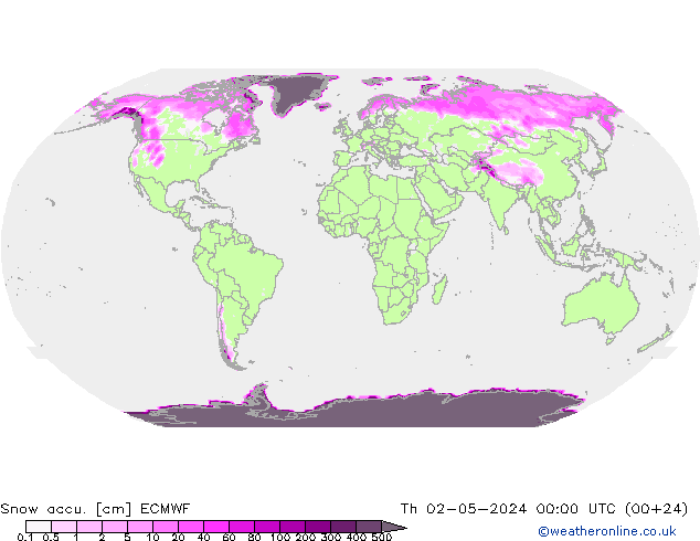 Toplam Kar ECMWF Per 02.05.2024 00 UTC