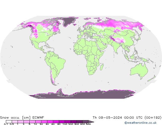 Schneemenge ECMWF Do 09.05.2024 00 UTC