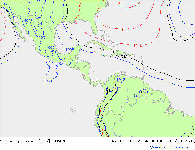 Luchtdruk (Grond) ECMWF ma 06.05.2024 00 UTC