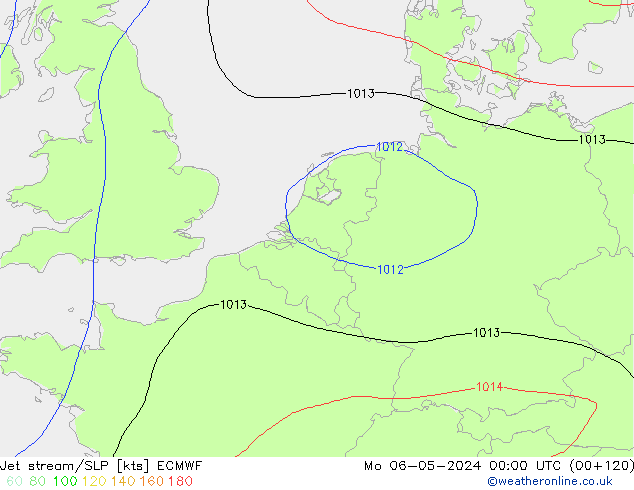 Courant-jet ECMWF lun 06.05.2024 00 UTC