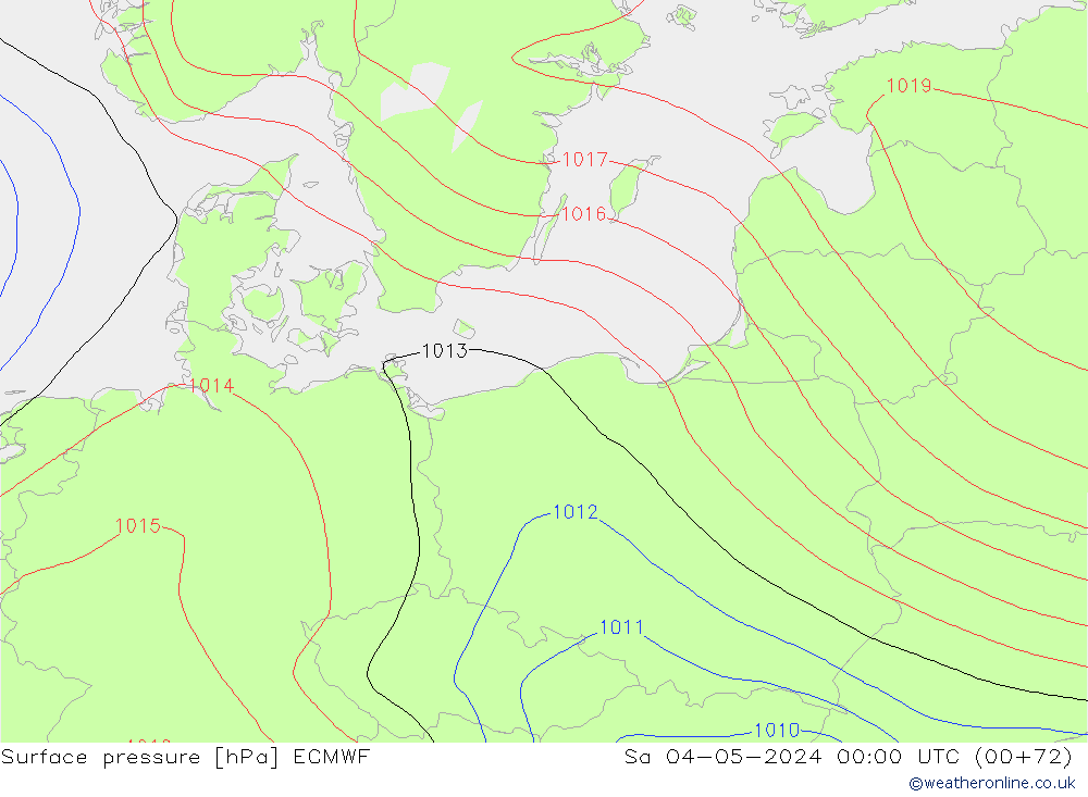 Yer basıncı ECMWF Cts 04.05.2024 00 UTC